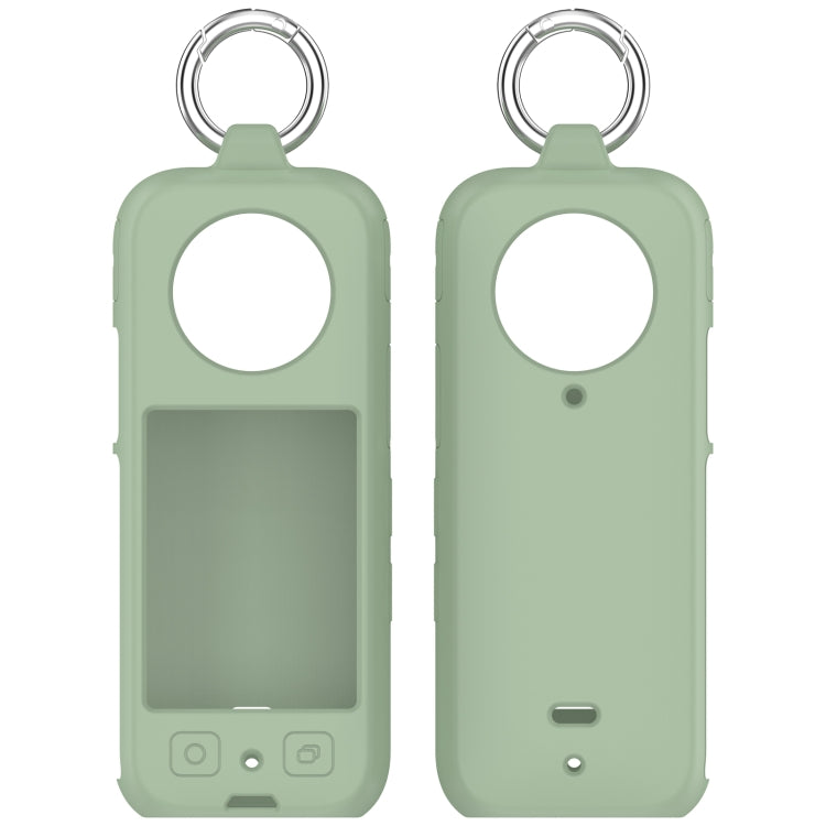 For Insta360 X3 Portable Silicone Protective Case(Ice Green) by buy2fix