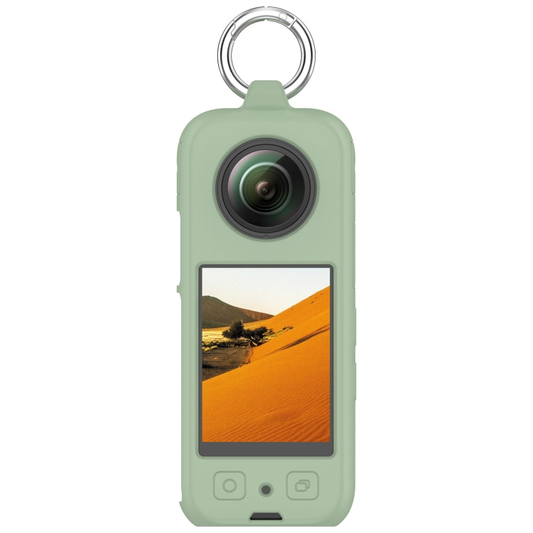 For Insta360 X3 Portable Silicone Protective Case(Ice Green) by buy2fix