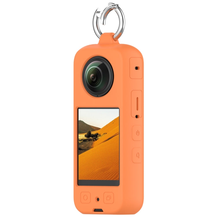 For Insta360 X3 Portable Silicone Protective Case(Orange) by buy2fix