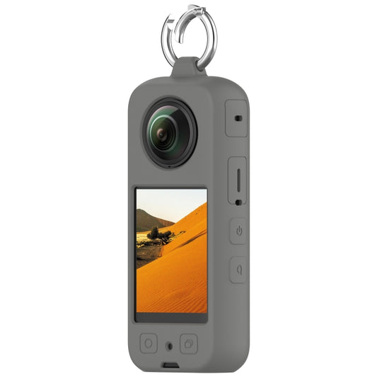 For Insta360 X3 Portable Silicone Protective Case(Dark Grey) by buy2fix