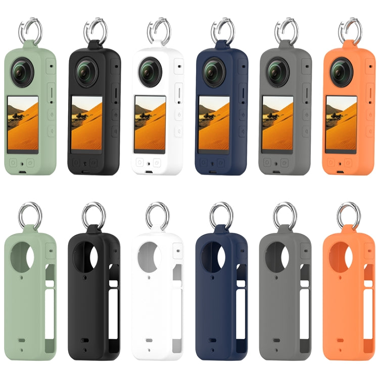 For Insta360 X3 Portable Silicone Protective Case(Ice Green) by buy2fix