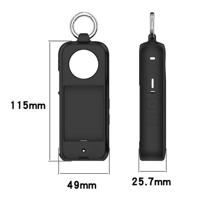 For Insta360 X3 Portable Silicone Protective Case(Dark Grey) by buy2fix