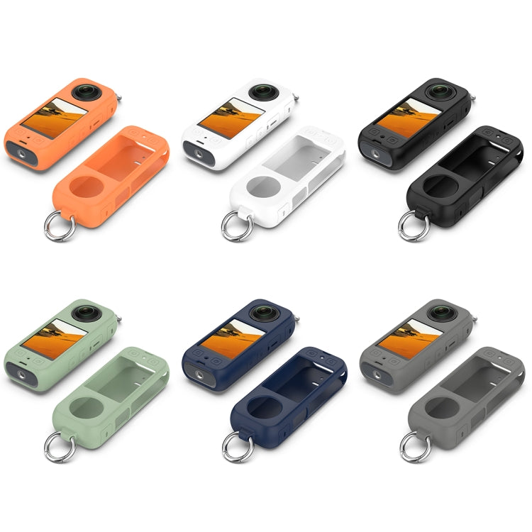 For Insta360 X3 Portable Silicone Protective Case(Orange) by buy2fix