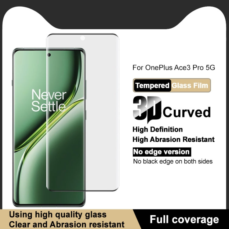 For OnePlus Ace 3 Pro imak No Edge Version 3D Curved Full Screen Tempered Glass Film - OnePlus Tempered Glass by imak | Online Shopping UK | buy2fix