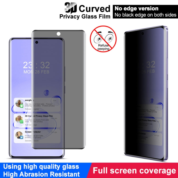 For Realme GT 6 5G Global imak No Edge Version 3D Curved Privacy Full Screen Tempered Glass Film - Realme Tempered Glass by imak | Online Shopping UK | buy2fix