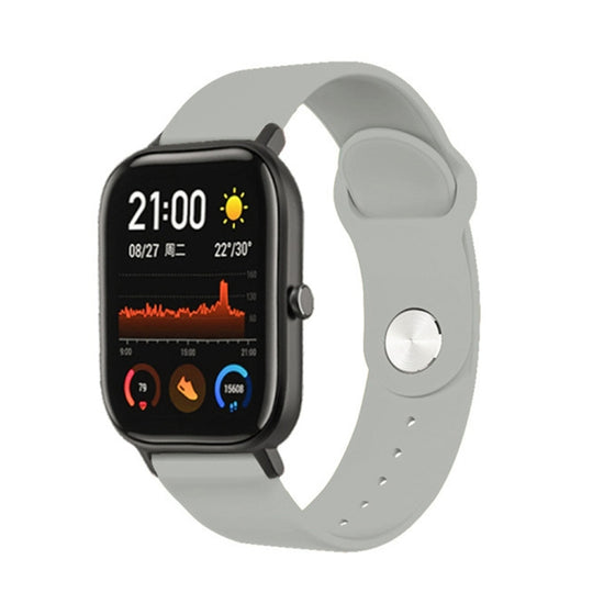 20mm For Huami Amazfit GTS Silicone Watch Band(Grey)
