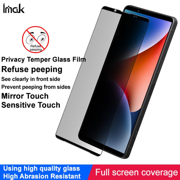 For Sony Xperia 1 VII imak HD Full Screen Privacy Tempered Glass Protective Film - Sony Tempered Glass by imak | Online Shopping UK | buy2fix