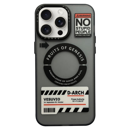 For iPhone 14 Pro Max Double-Layer Frosted IMD MagSafe Phone Case(English Label NO) - iPhone 14 Pro Max Cases by buy2fix | Online Shopping UK | buy2fix