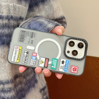 For iPhone 13 Pro Max Double-Layer Frosted IMD MagSafe Phone Case(Personalized Label) by buy2fix