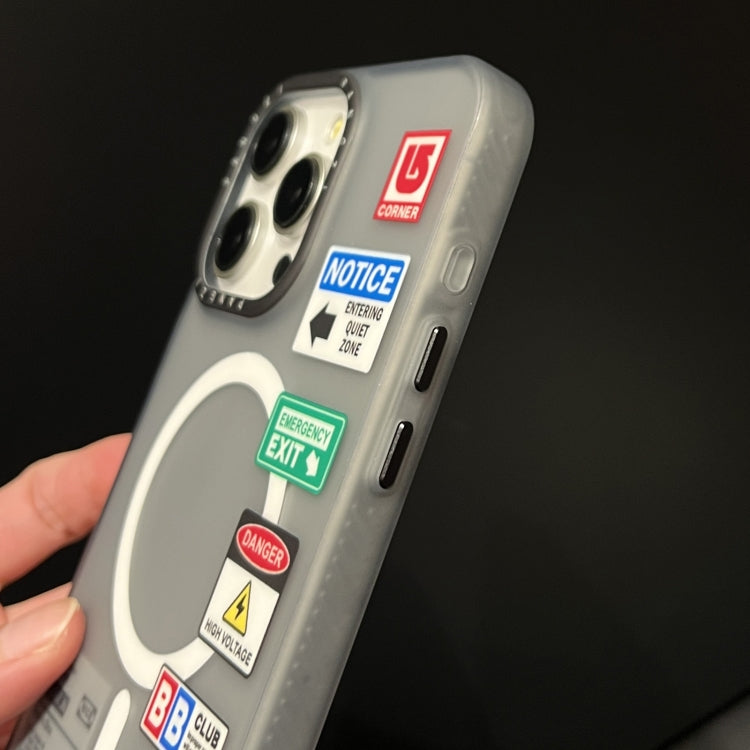 For iPhone 13 Pro Max Double-Layer Frosted IMD MagSafe Phone Case(Personalized Label) by buy2fix