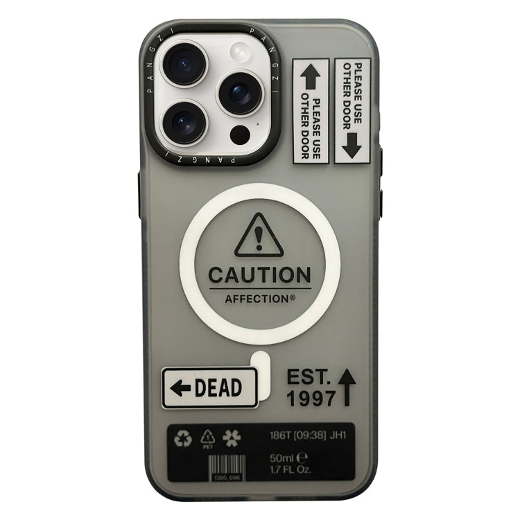 For iPhone 12 Pro Max Double-Layer Frosted IMD MagSafe Phone Case(Arrow Label) by buy2fix