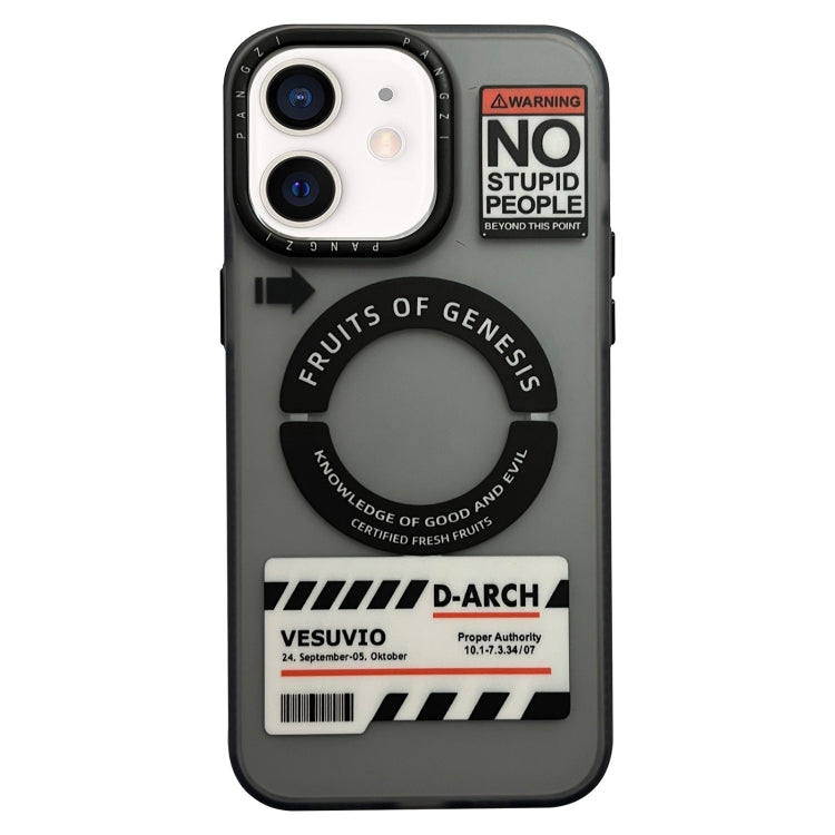 For iPhone 12 Double-Layer Frosted IMD MagSafe Phone Case(English Label NO) by buy2fix