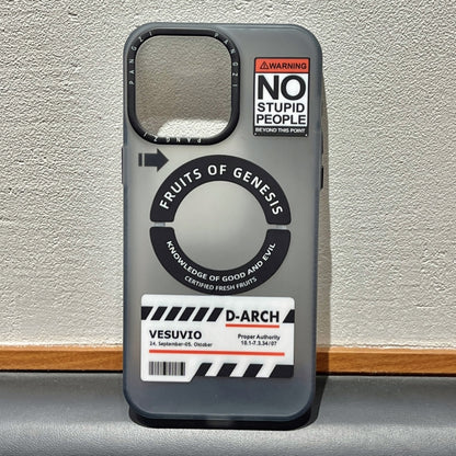 For iPhone 12 Double-Layer Frosted IMD MagSafe Phone Case(English Label NO) by buy2fix