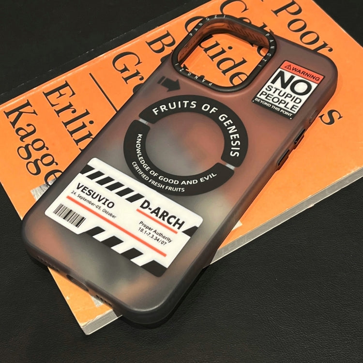 For iPhone 12 Double-Layer Frosted IMD MagSafe Phone Case(English Label NO) by buy2fix