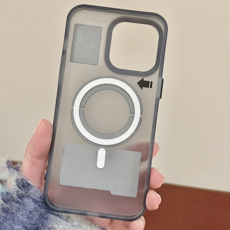 For iPhone 12 Double-Layer Frosted IMD MagSafe Phone Case(English Label NO) by buy2fix