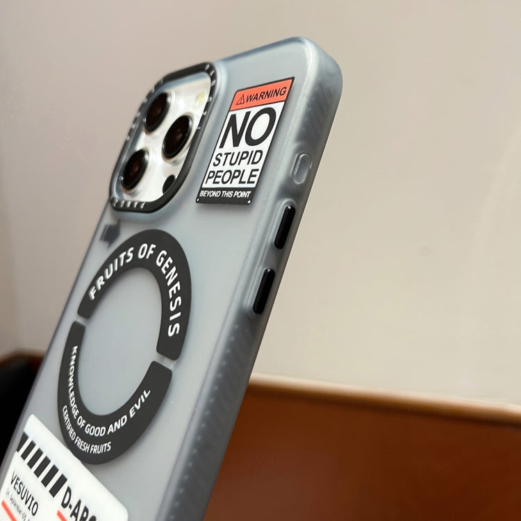 For iPhone 12 Double-Layer Frosted IMD MagSafe Phone Case(English Label NO) by buy2fix