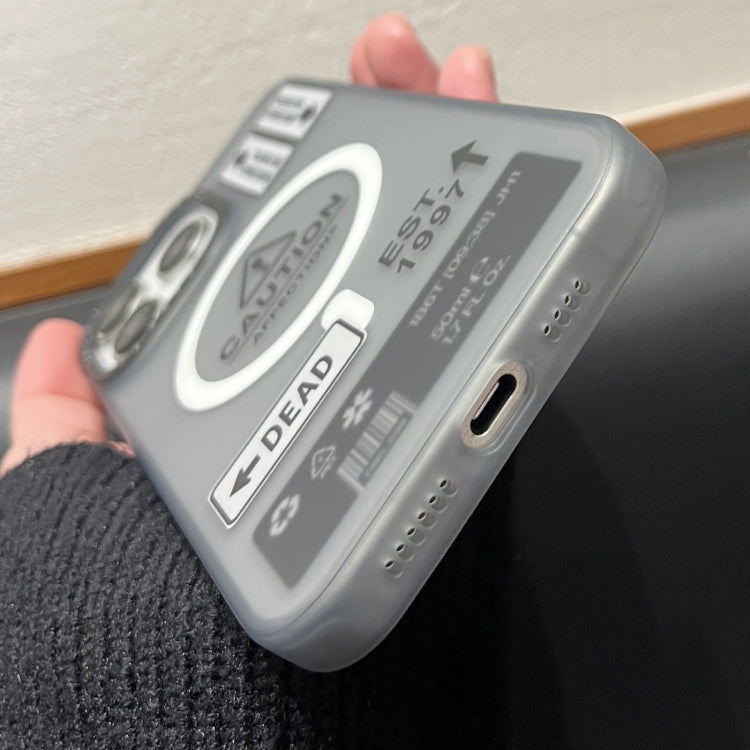 For iPhone 11 Double-Layer Frosted IMD MagSafe Phone Case(Arrow Label) by buy2fix