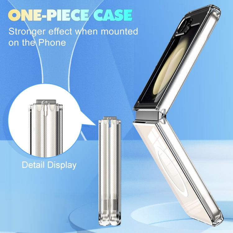 For Samsung Galaxy Z Flip4 5G MagSafe Transparent Shockproof PC Folding Phone Case by buy2fix