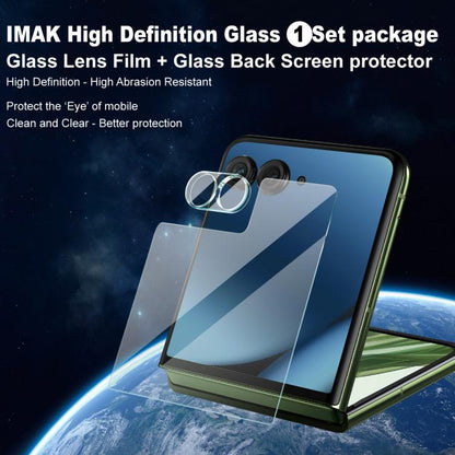 For Motorola Razr 50 Ultra 1 Sets imak Integrated Lens Film + Glass Rear Screen Sticker - Motorola Tempered Glass by imak | Online Shopping UK | buy2fix