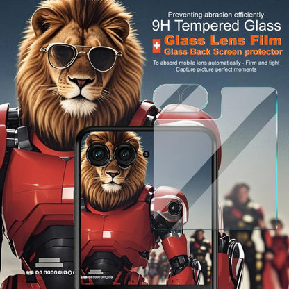 For Motorola Razr 50 Ultra 1 Sets imak Integrated Lens Film + Glass Rear Screen Sticker - Motorola Tempered Glass by imak | Online Shopping UK | buy2fix