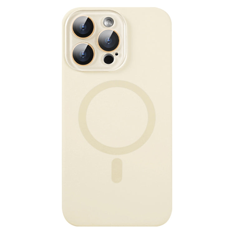 For iPhone 13 Pro Liquid Silicone MagSafe Full Coverage Phone Case with Lens Film(White) by buy2fix