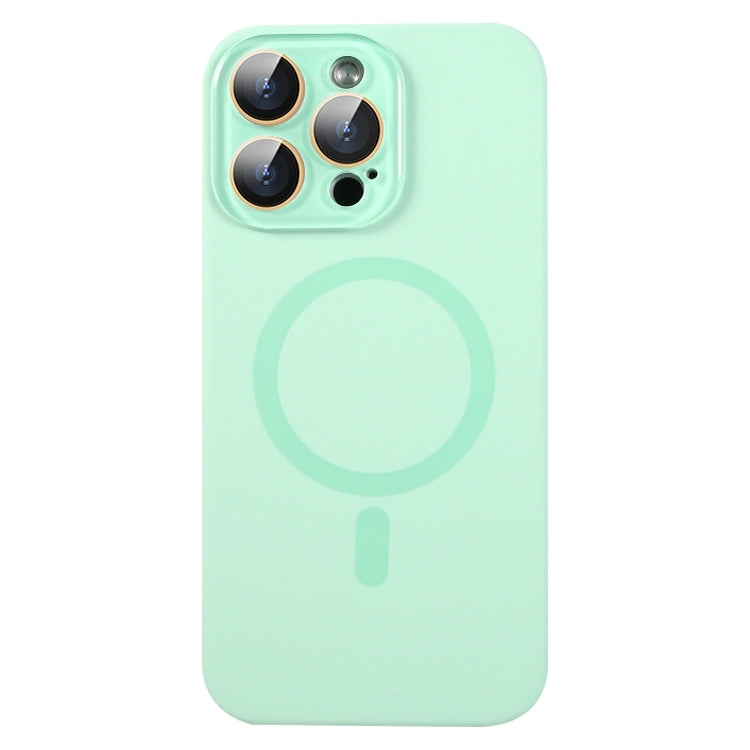 For iPhone 16 Pro Liquid Silicone MagSafe Full Coverage Phone Case with Lens Film(Green) by buy2fix