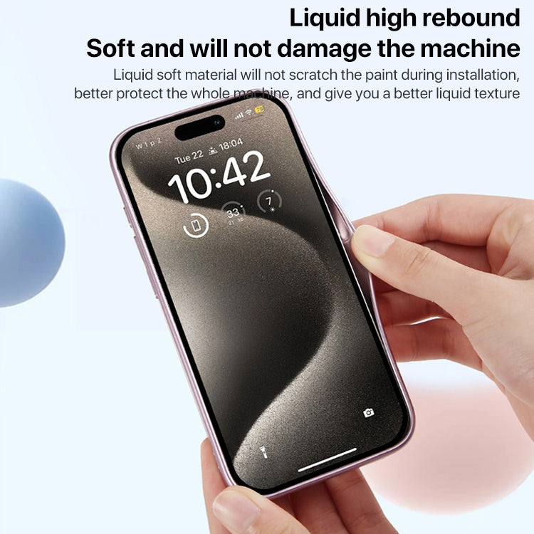 For iPhone 15 Liquid Silicone MagSafe Full Coverage Phone Case with Lens Film(White) - iPhone 15 Cases by buy2fix | Online Shopping UK | buy2fix