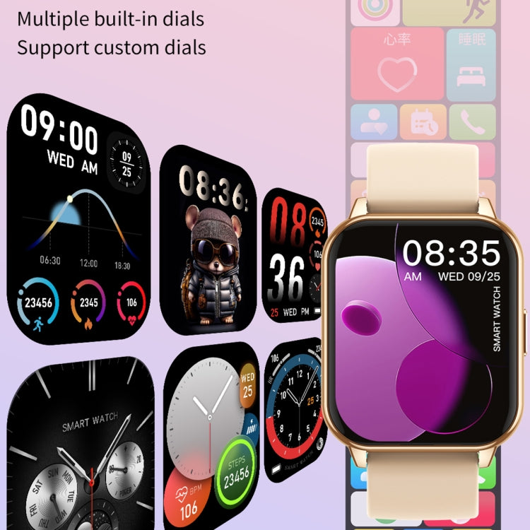 CY12 1.9 inch IPS Screen Smart Watch Supports Voice Calls / Health Monitoring(Gold) by buy2fix