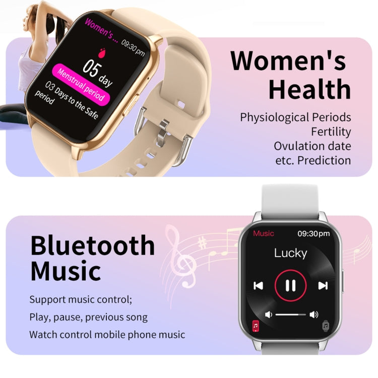 CY12 1.9 inch IPS Screen Smart Watch Supports Voice Calls / Health Monitoring(Gold) by buy2fix