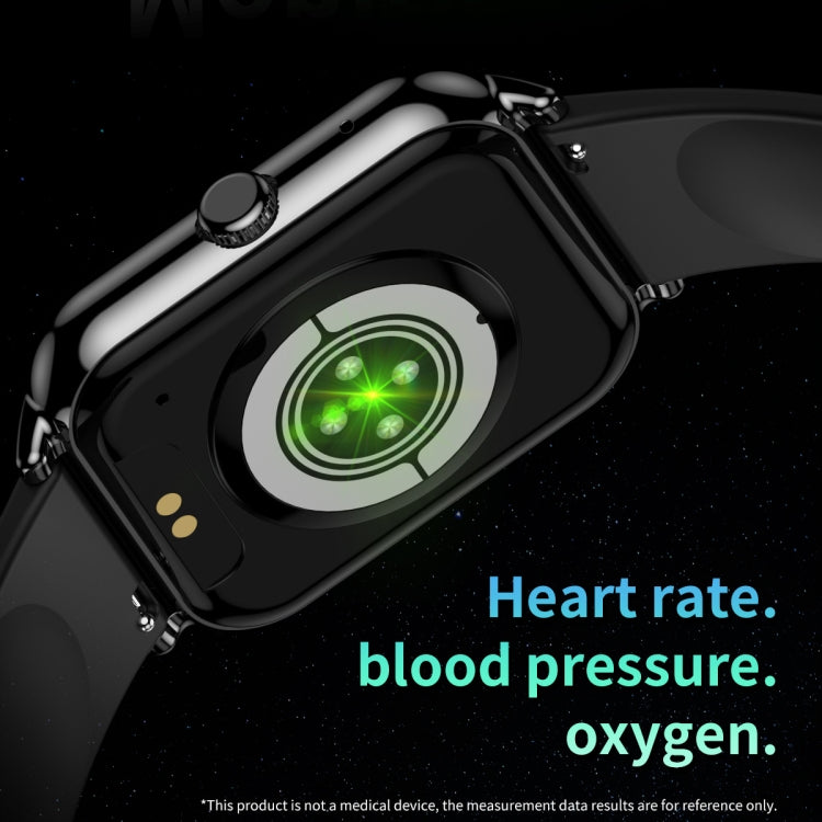 CY13 1.9 inch IPS Square Screen Smart Watch Supports Bluetooth Calls / Health Monitoring(Silver) by buy2fix