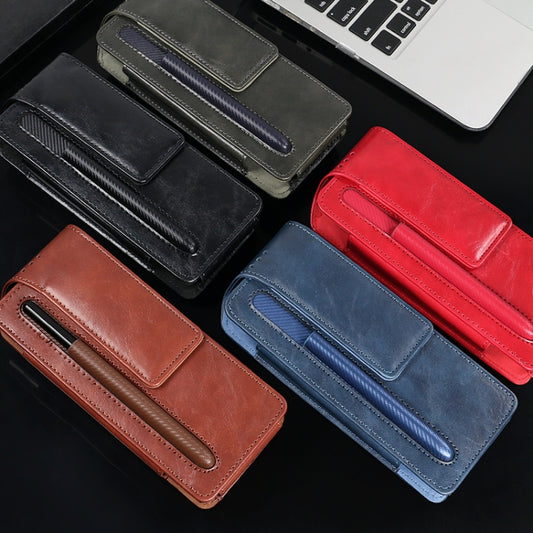 For Samsung Galaxy Z Fold 3 / 4 / 5 / 6 VIETAO Retro Thinking Series PU Shockproof Phone Bag, Without Pen(Red) - Galaxy Z Fold5 Cases by VIETAO | Online Shopping UK | buy2fix