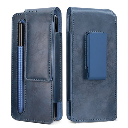 For Samsung Galaxy Z Fold 3 / 4 / 5 / 6 VIETAO Retro Thinking Series PU Shockproof Phone Bag, Without Pen(Blue) - Galaxy Z Fold5 Cases by VIETAO | Online Shopping UK | buy2fix