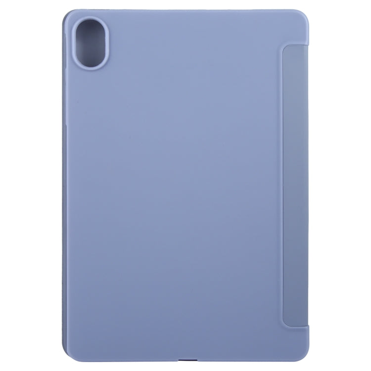For Huawei MatePad 11.5 S GEBEI 3-folding Holder Shockproof Flip Leather Tablet Case(Purple) - Huawei by GEBEI | Online Shopping UK | buy2fix