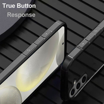 For Samsung Galaxy S25 5G Acrylic+TPU Transparent Shockproof Phone Case(Black) by buy2fix