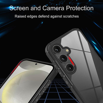 For Samsung Galaxy S25+ 5G Acrylic+TPU Transparent Shockproof Phone Case(Black) by buy2fix