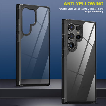 For Samsung Galaxy S25 Ultra 5G Acrylic+TPU Transparent Shockproof Phone Case(Black) by buy2fix