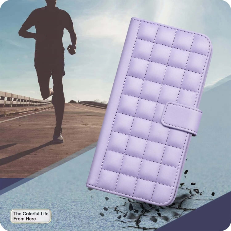 For Tecno Spark Go 2024 / 20C / Pop 8 Square Texture Leather Phone Case(Purple) by buy2fix