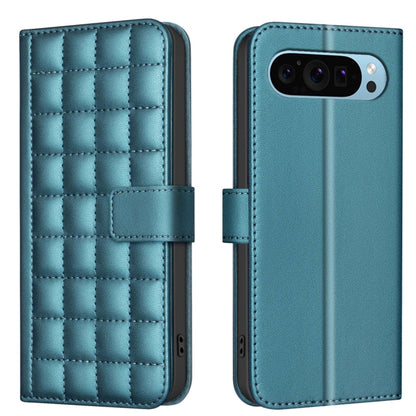 For Google Pixel 9 Square Texture Leather Phone Case(Green) by buy2fix