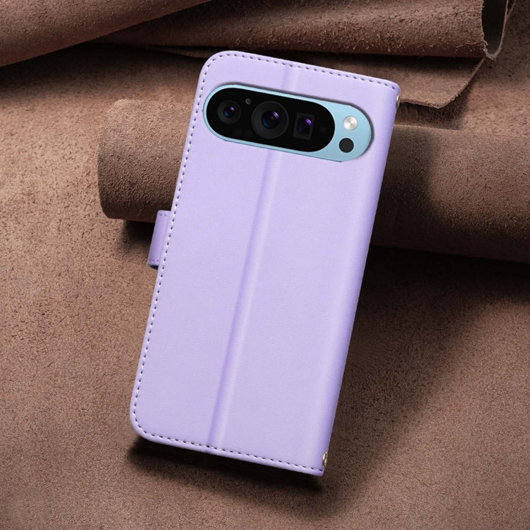 For Google Pixel 9 Square Texture Leather Phone Case(Purple) by buy2fix