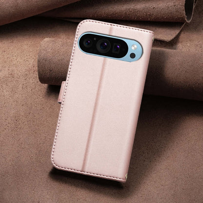 For Google Pixel 9 Square Texture Leather Phone Case(Rose Gold) by buy2fix