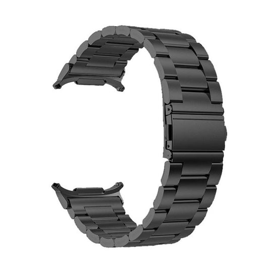 For Galaxy Watch Ultra2 2026 / 2025 / 1 2024 Three Beads Steel Watch Band(Black)