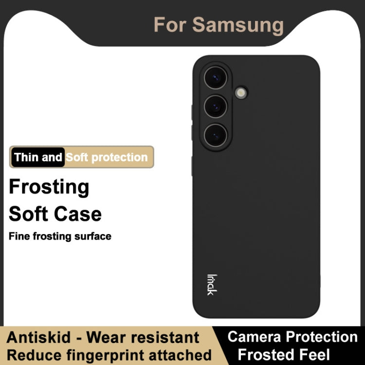 For Samsung Galaxy S25 5G imak UC-3 Series Shockproof Frosted TPU Phone Case(Black) by imak