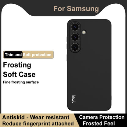 For Samsung Galaxy S25 5G imak UC-3 Series Shockproof Frosted TPU Phone Case(Black) by imak