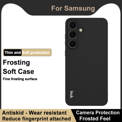 For Samsung Galaxy S25+ 5G imak UC-3 Series Shockproof Frosted TPU Phone Case(Black) by imak