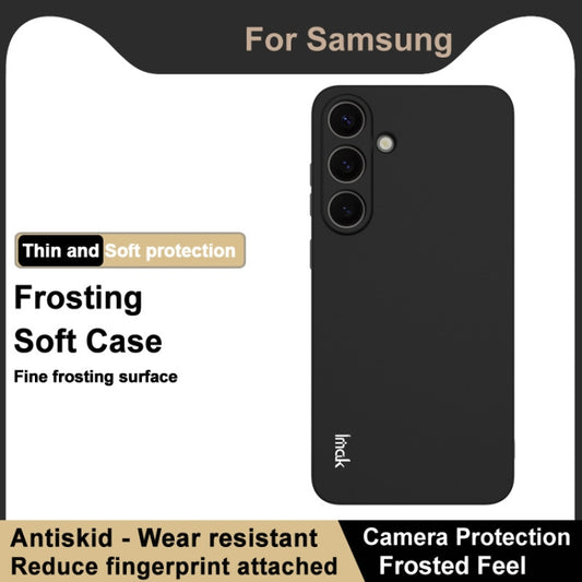 For Samsung Galaxy S25+ 5G imak UC-3 Series Shockproof Frosted TPU Phone Case(Black) by imak
