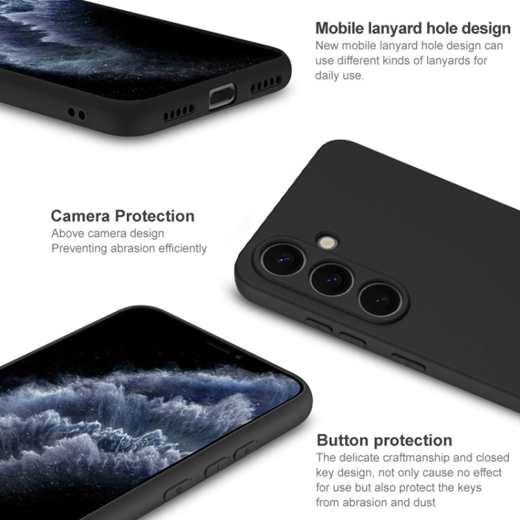 For Samsung Galaxy S25+ 5G imak UC-3 Series Shockproof Frosted TPU Phone Case(Black) by imak
