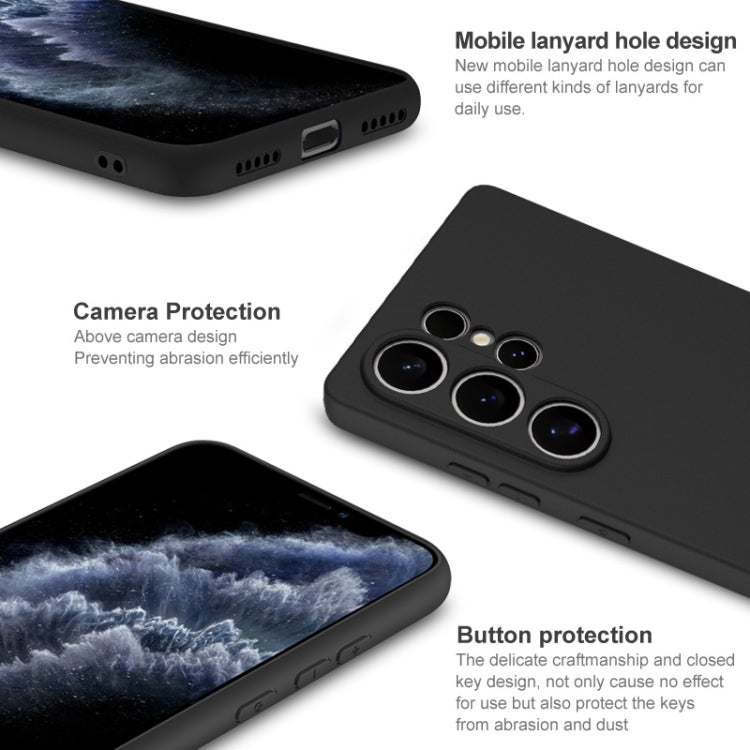 For Samsung Galaxy S25 Ultra 5G imak UC-3 Series Shockproof Frosted TPU Phone Case(Black) by imak