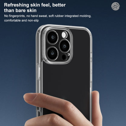 For iPhone 16 Pro Max Four Corner Airbag Transparent Glass Phone Case by buy2fix