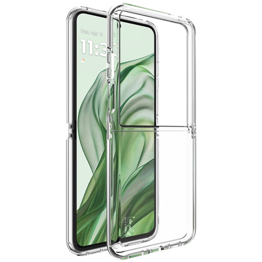 For Motorola Razr 50 Ultra imak UX-6 series All-inclusive Shockproof Airbag TPU Invisible Phone Case(Transparent)