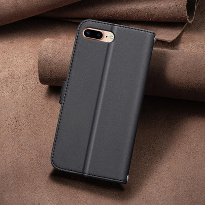 For iPhone 16e Square Texture Leather Phone Case(Black) by buy2fix